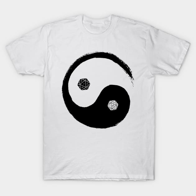 D&D Dungeons and Dragons Yin Yang T-Shirt by Daltoon